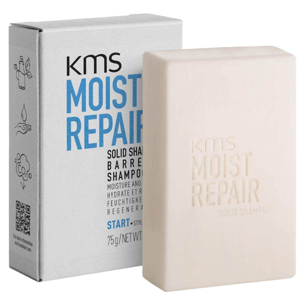KMS MOISTREPAIR Solid Shampoo 75g mit KEEPER