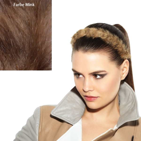 POP Faux Fur Headband Mink