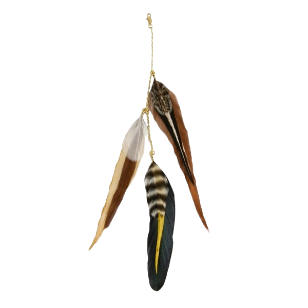 Fine Featherheads FEATHER CHARMS - Natural